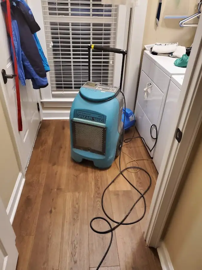 Commercial dehumidifier deployed for Flood Damage Cleanup in Opp