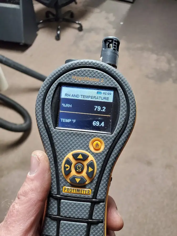 Moisture meter humidity assessment for Mold Remediation & Removal in Opp